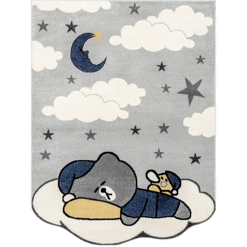 Nuloom Ryder Sleeping Bear Kids Area Rug