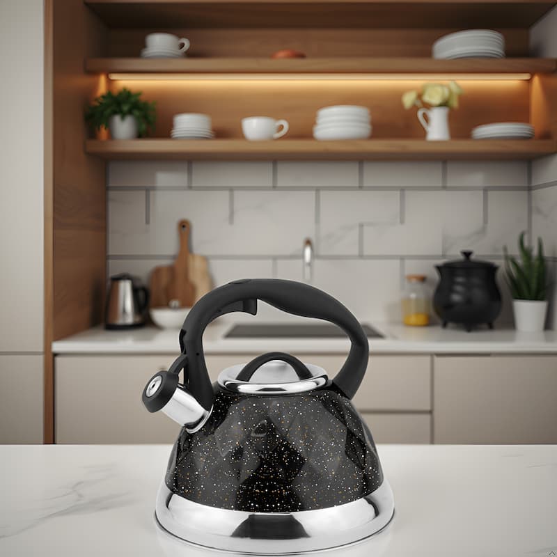 Lorren Home Trends Whistling Tea Kettle 3 Liters, with Ergonomic Handle