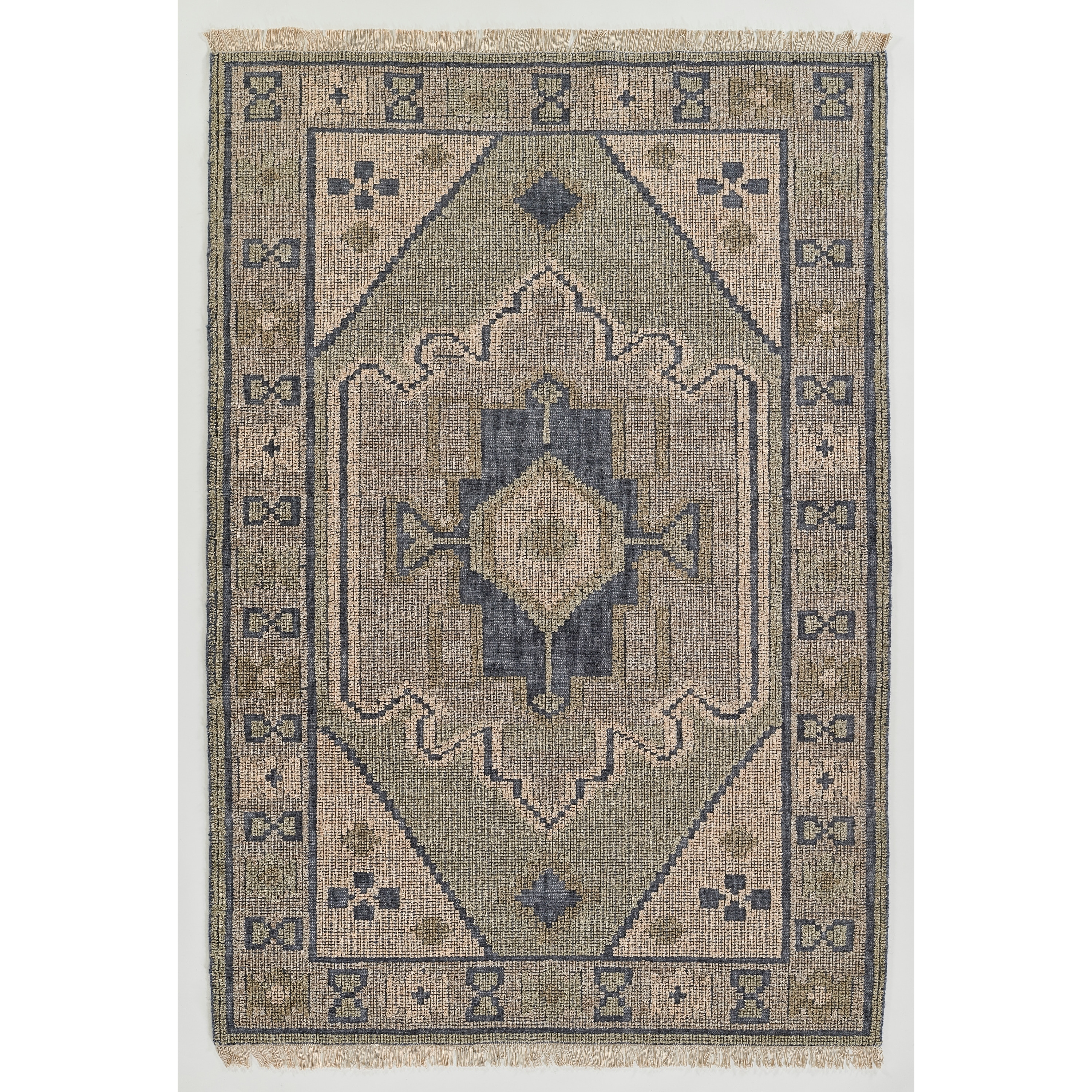 Momeni Bristol Hand Woven Wool and Cotton Medallion Area Rug