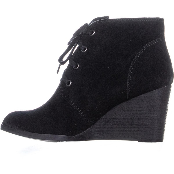 lucky brand lace up wedge booties