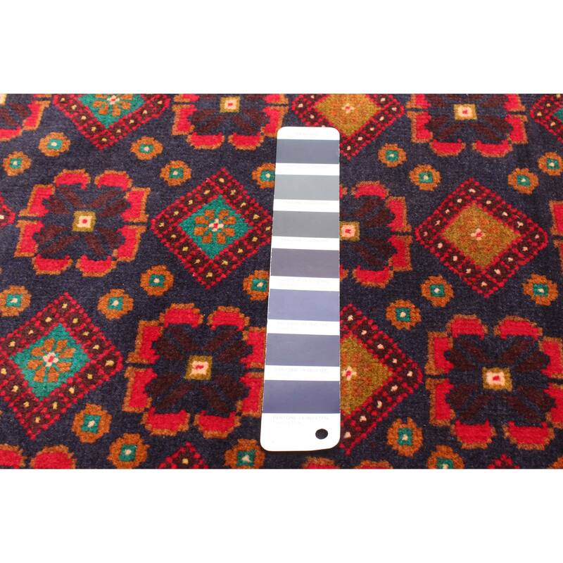 ECARPETGALLERY Hand-knotted Teimani Dark Navy Wool Rug - 2'8 x 4'7