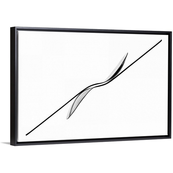 "Balance" Black Float Frame Canvas Art