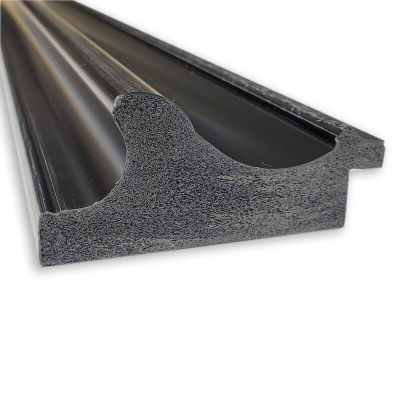 Non-Beveled Bathroom Wall Mirror - Parlor Black Frame