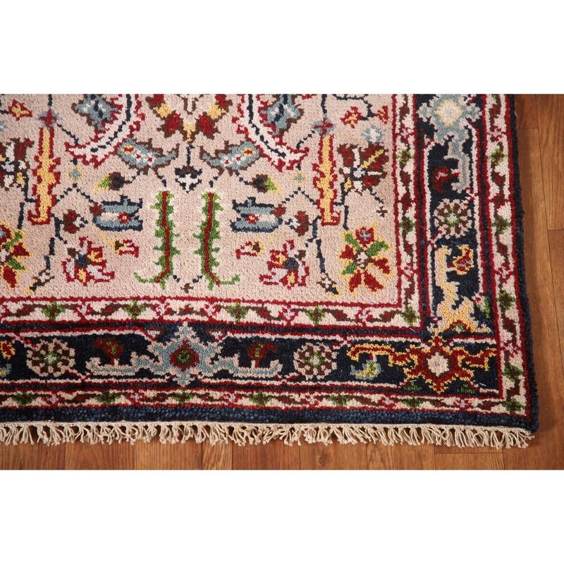 Floral Transitional Oushak Oriental Accent Rug Handmade Wool Carpet - 3'0"x 4'11"