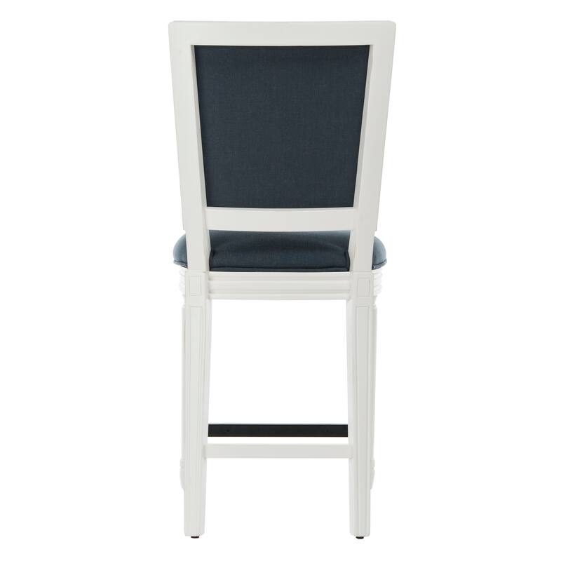 SAFAVIEH Judyth -26 Inch Light Grey/ Cream Rectangular Counter Stool (Set of 2) - 19.3" x 23.5" x 43.3" - 19Wx24Dx43H