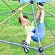 preview thumbnail 6 of 7, 10 ft Kids Climbing Dome with Canopy and Playmat for Backyard Fun - 120"L x 94.44"W x 120"H