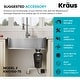 preview thumbnail 28 of 136, KRAUS Kore Workstation Drop-In Stainless Steel Kitchen Sink