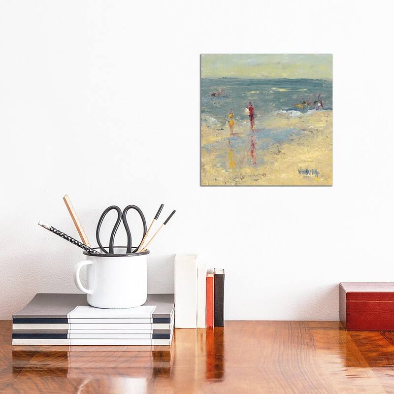 iCanvas "Impasto Beach Day I" by Marilyn Wendling Canvas Print - 12x12x0.75