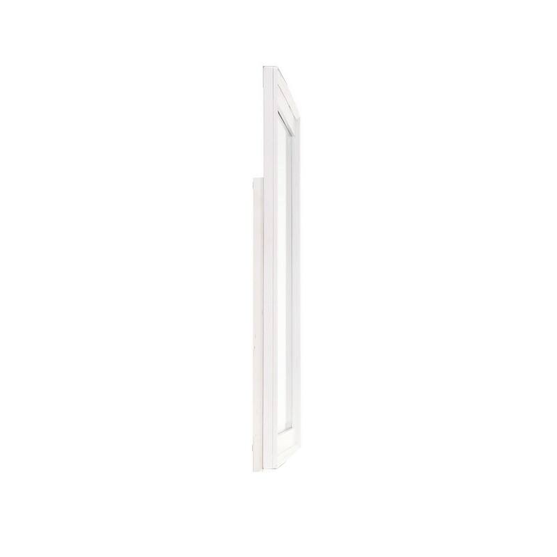 Zavi 32 x 40 Dresser Mirror, Rectangular Shape, Tempered Glass, White