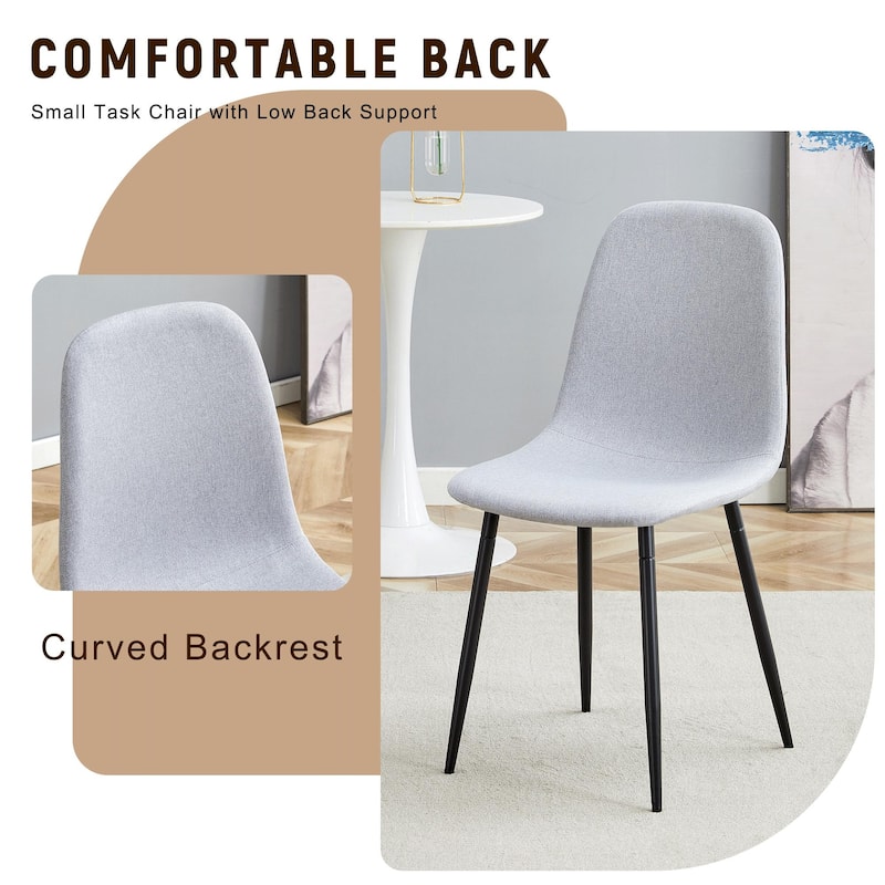 9-Piece Spliced Dining Table with Storage Compartment, Scratch-Resistant MDF Top, Linen-Cotton Chairs, Anti-Slip Feet