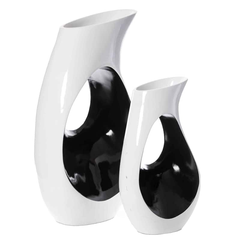 Modern floor vase, White Unique Trumpet Floor Vase, Home Interior Decoration, Modern Floor Vase, Tall Floor Vases