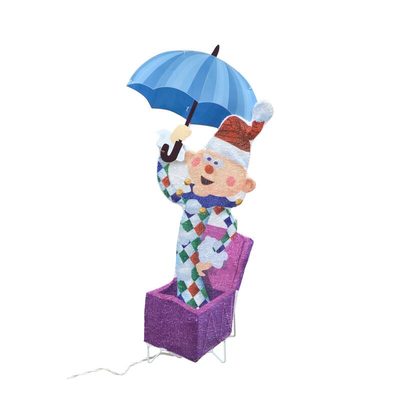 24" Rudolph 2D PreLit LED Misfit Charlie " the Box