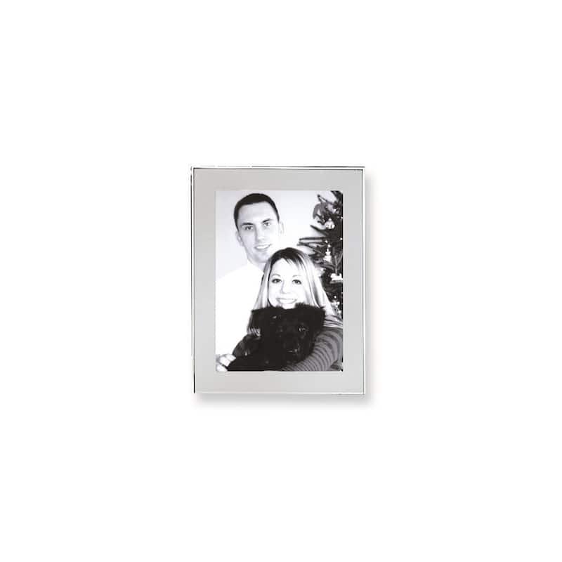 Curata Silver-Plated Lacquer-Coated 4x6 Photo Frame