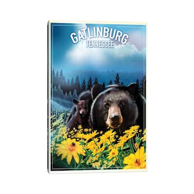 iCanvas "Gatlinburg, Tennessee" by Old Red Truck Canvas Print