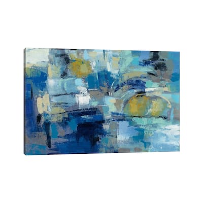iCanvas "Ultramarine Waves III" by Silvia Vassileva Canvas Print