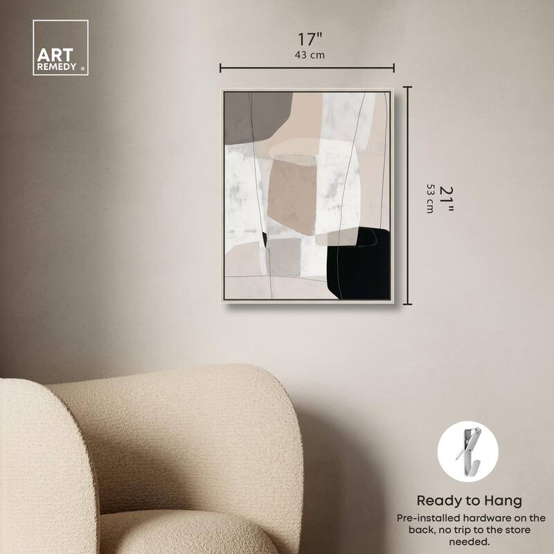 Neutral Forms I Canvas by Art Remedy