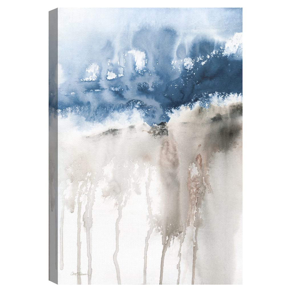 Windy Cliff 1 Blue by Carol Robinson Canvas Art Print