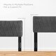 preview thumbnail 27 of 56, Leila Performance Velvet King/California King Headboard