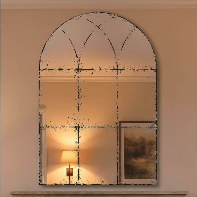 Semicircular Wall Mounted Mirror Versatile Home Decor Ideal