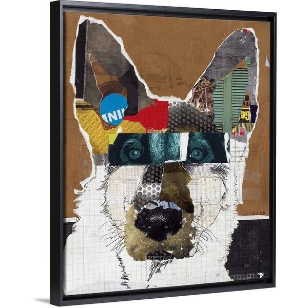 Shop German Shepherd I Black Float Frame Canvas Art On Sale Free Shipping Today Overstock 30181197