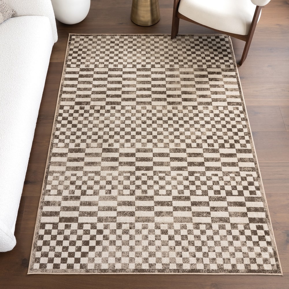 Nuloom Nikita SpinClean Faded Geometric Machine Washable Area Rug