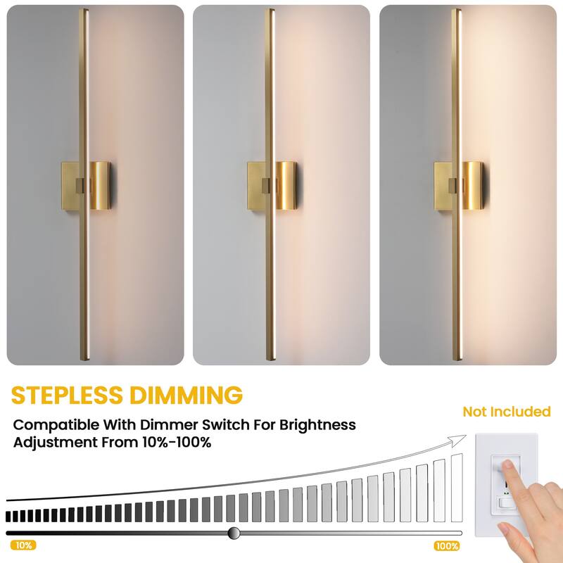 Modern Vanity Lighting Fixtures 24/32/39'' Bathroom Vanity Lights Over Mirror Wall Sconce for Bathroom