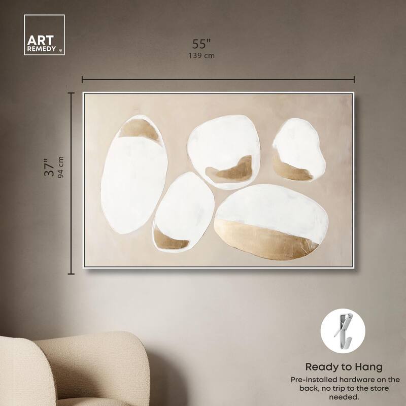 Gilded Cairn II Canvas by Art Remedy