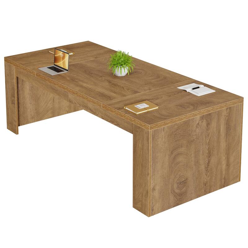 71" Conference Table, Executive Meeting Table, Office Business Desk Accent Meeting Table