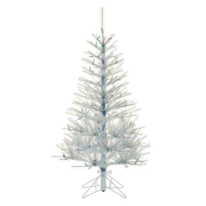 Kurt Adler 4.5-Foot Pre-Lit Multi-LED Glistening Pine Tree - Green