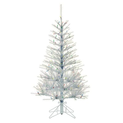 Kurt Adler 4.5-Foot Pre-Lit Multi-LED Glistening Pine Tree - Green