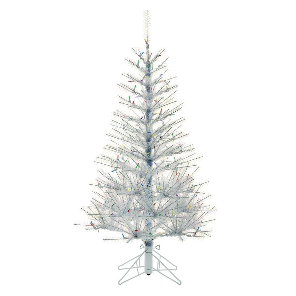 Kurt Adler 4.5-Foot Pre-Lit Multi-LED Glistening Pine Tree - Green