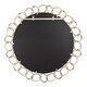 preview thumbnail 5 of 4, Allan Andrews Champagne Gold Iron Framed Round Wall Mirror - 32"D