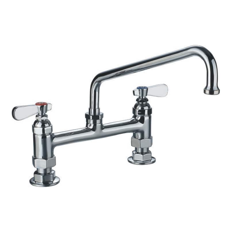 Whitehaus Collection Heavy Duty Utility Bridge Faucet - Polished Chrome