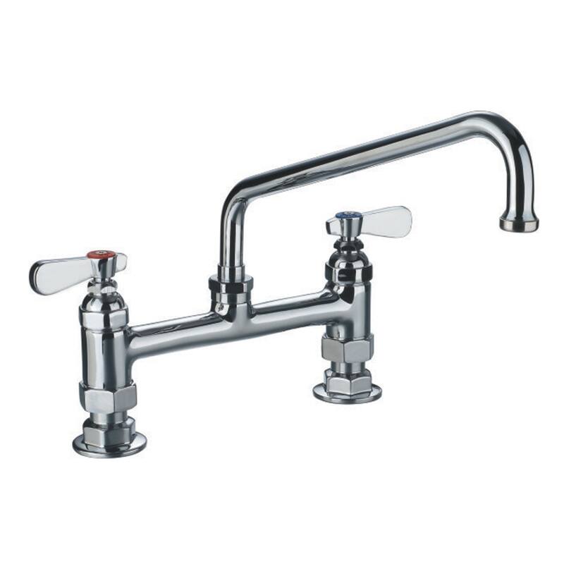 Whitehaus Collection Heavy Duty Wall Mount Utility Faucet - Silver