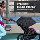 preview thumbnail 3 of 5, Baby Jogger Summit X3 Double Jogging Stroller, Midnight Black