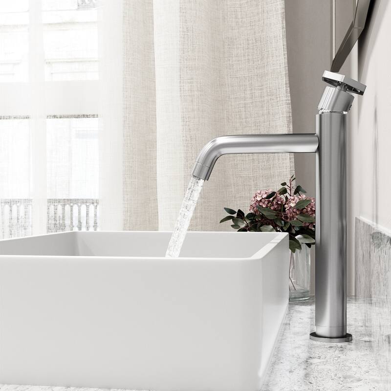 VIGO Ruxton 12" H Single Handle Single Hole Bathroom Vessel Faucet