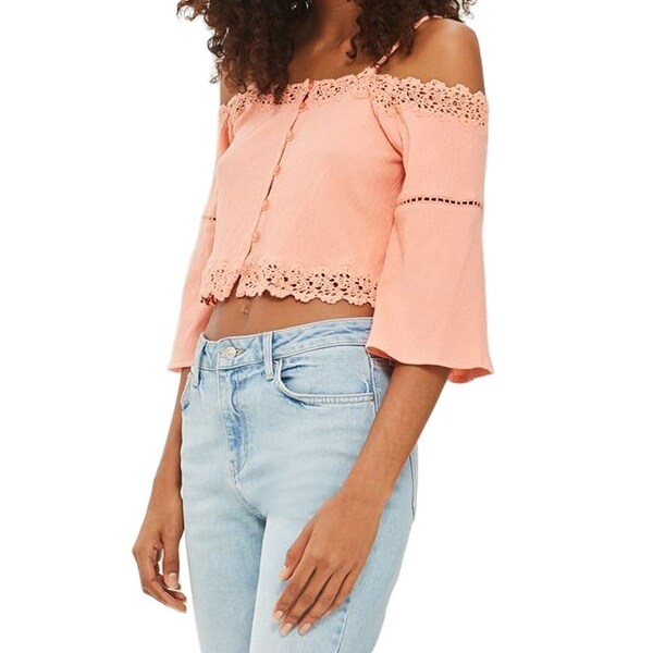 topshop crochet top