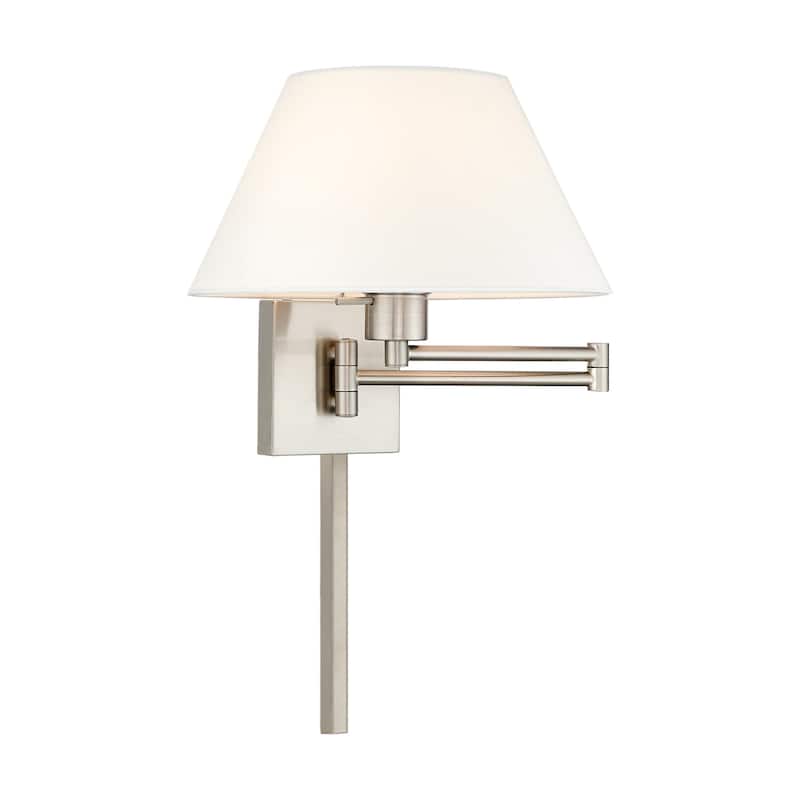 Livex Lighting Single Light 12" Tall Wall Sconce - Brushed Nickel