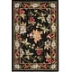 preview thumbnail 51 of 63, SAFAVIEH Handmade Chelsea Rubi French Country Floral Wool Rug 2' x 3' - Black - Rectangle