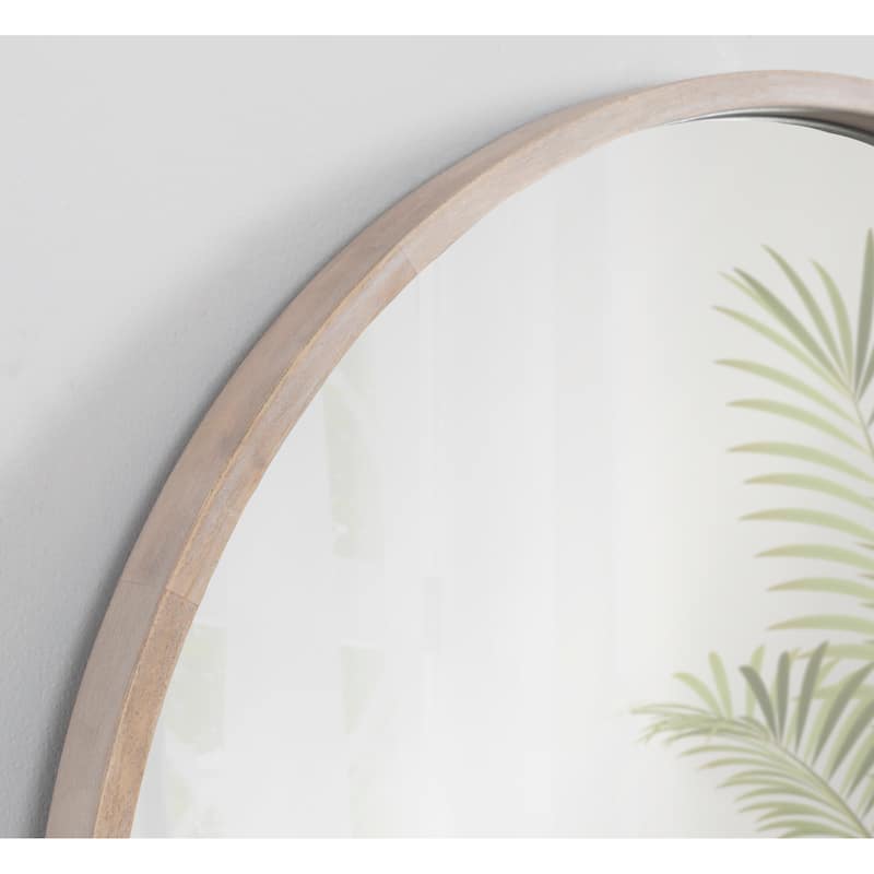 Kate and Laurel Valenti Round Framed Mirror