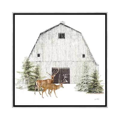 iCanvas "Wooded Holiday VI" by Katie Pertiet Framed