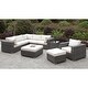 preview thumbnail 3 of 5, Furniture of America Pyle Contemporary Faux Wicker Large Ottoman