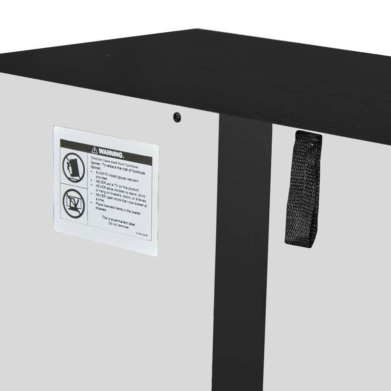 Tall Storage Cabinet with 8 Doors and 4 Shelves for Living Room