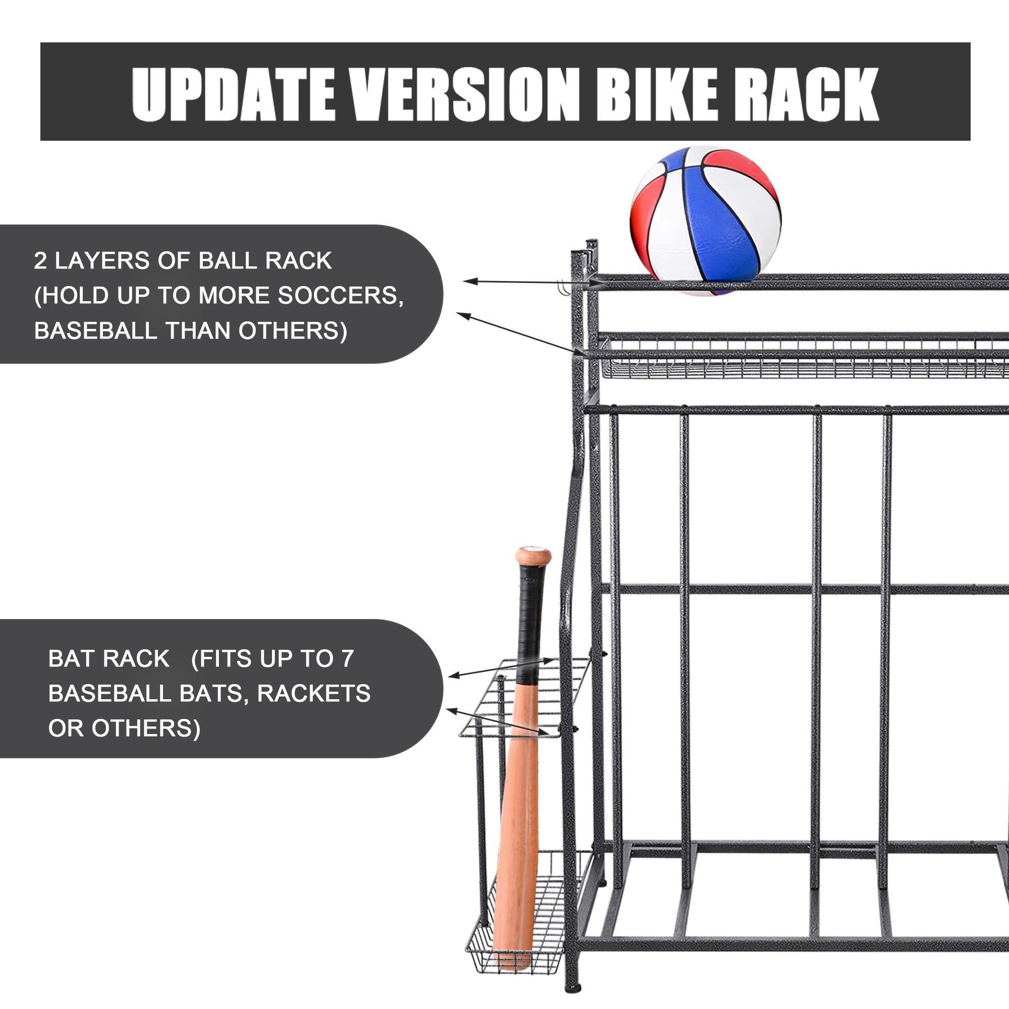Mythinglogic Garage Bike Rack Baskets Collection Organizer Bike Storage Bike Rack Garage Bed Bath Beyond 30992723