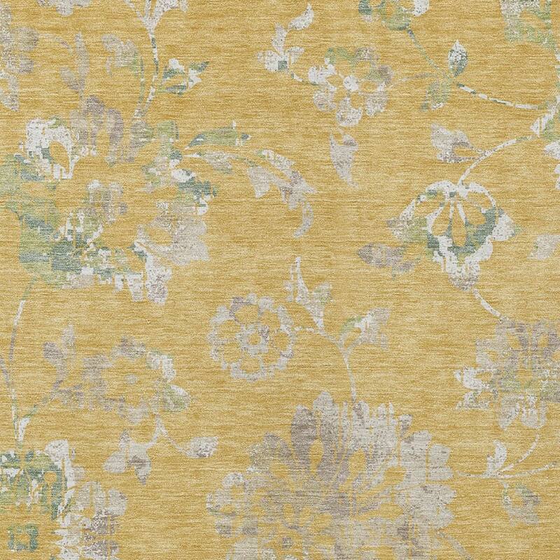 HomeRoots Floral Transitional Rectangle Outdoor Rug