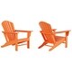 preview thumbnail 39 of 85, POLYTRENDS Altura Classic Poly Outdoor Adirondack Chair (Set of 2)