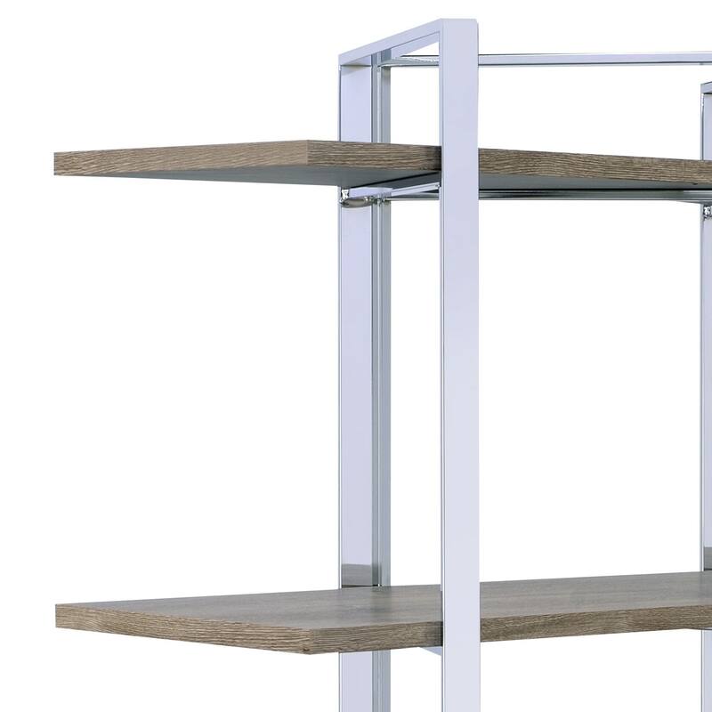 Chrome Finish Bookshelf
