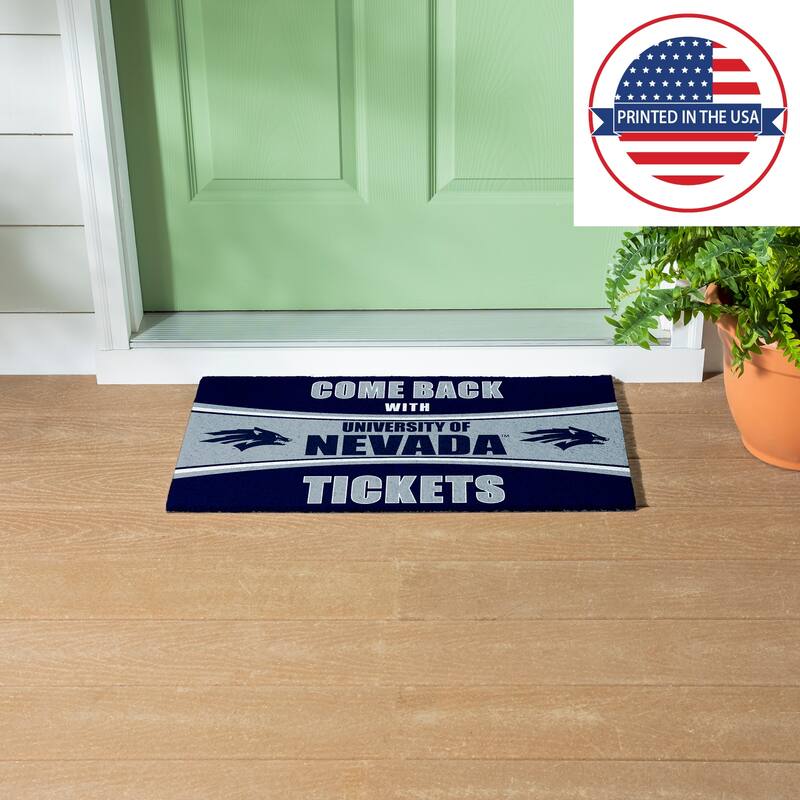 Seattle Kraken 28 in. x 16 in. PVC "Come Back With Tickets" Trapper Door Mat