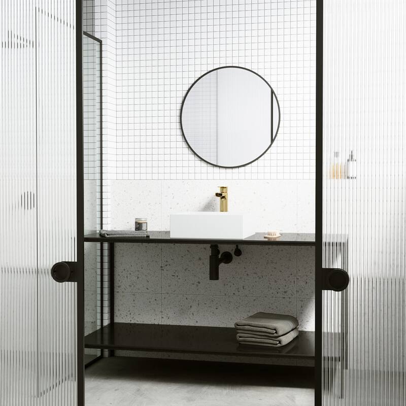 Vigo Bryant 15-1/8" Square Matte Stone Vessel Bathroom Sink