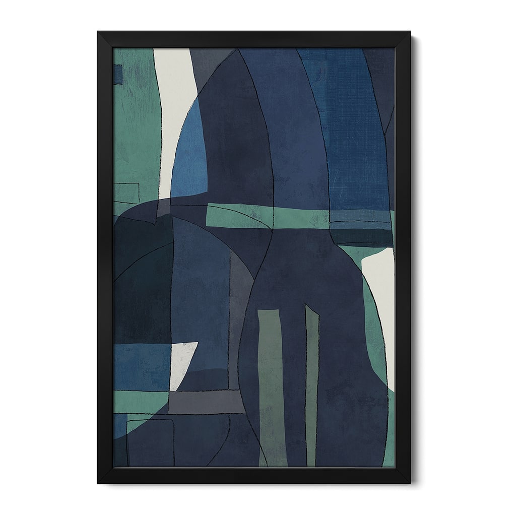 Night Barcelona II Premium Framed Poster by PI Studio